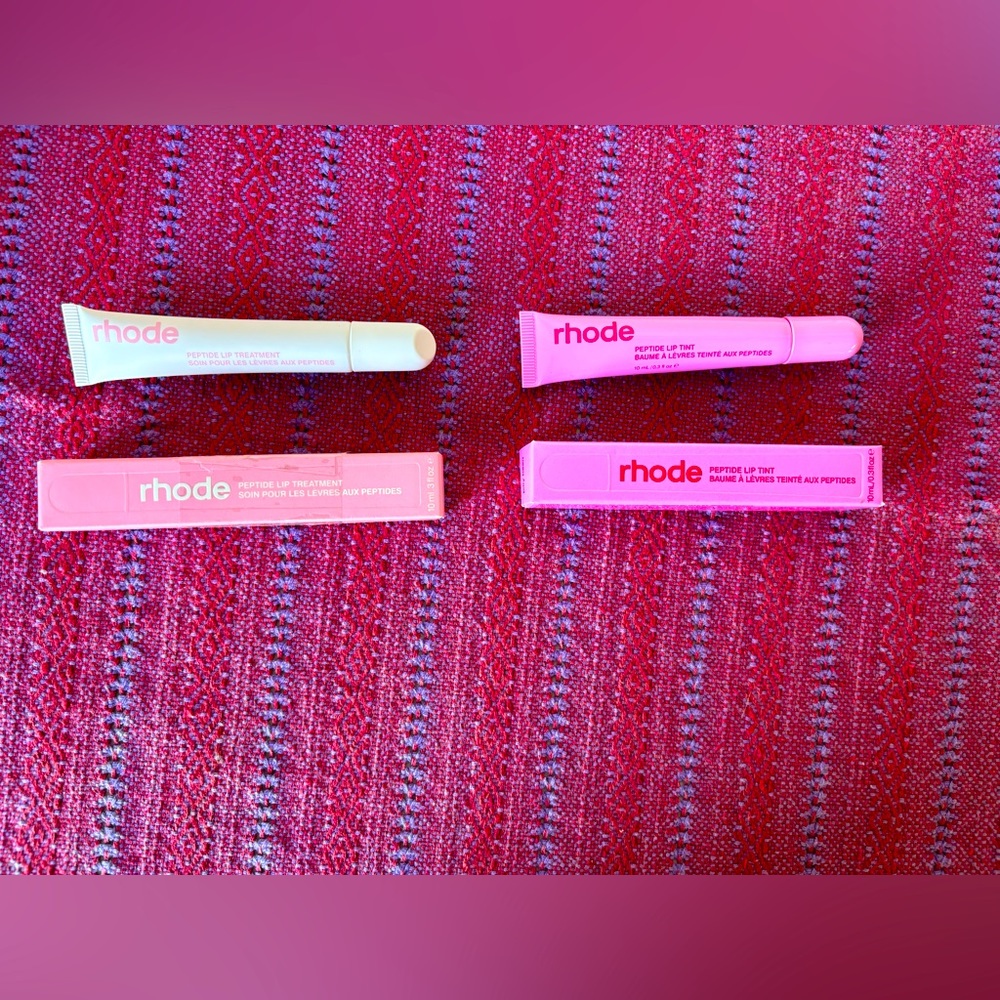 1 Rhode 🎂 Vanilla Cake🎂 & 1 Jelly Bean lip tint!